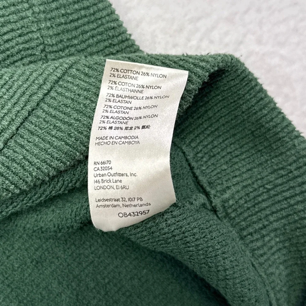 Free People Ottoman Slouchy Tunic Sweater Size Medium Green Oversized Mock Neck